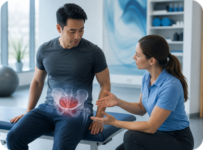 Pelvic health physical therapy consultation for Hard Flaccid Syndrome